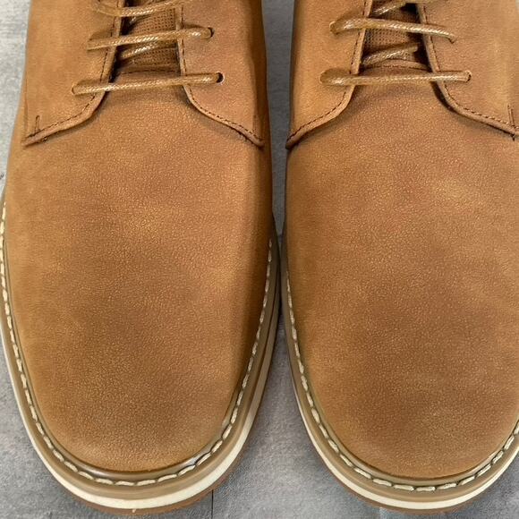 VANCE CO. Men\'s Tan Faux Leather Hodges Lace-Up Plain-Toe Derby SZ 8.5 main image 11